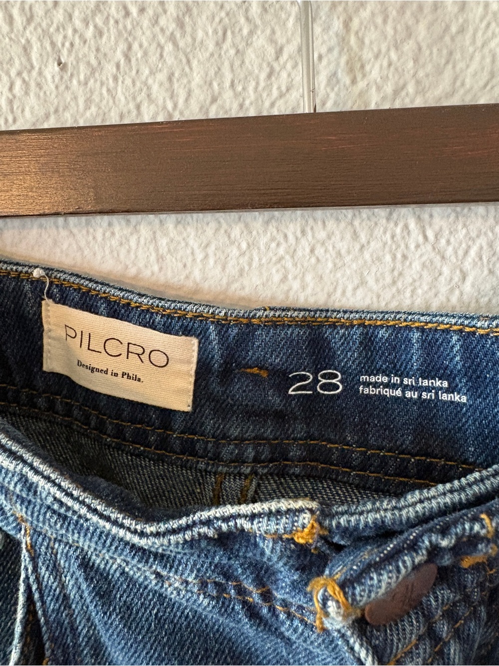 Anthropologie Pilcro Wide-Leg Denim Culotte Jeans in Medium Blue - Picture 5 of 5